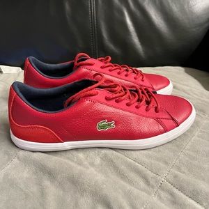 Lacoste Men’s Shoes Red size 9.5